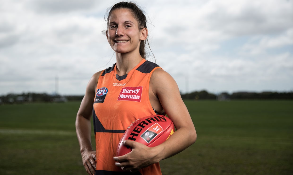 DalPos-VFLW-Slider.jpg Inaugural Gabrielle Trainor Medallist Jess Dal Pos will play her first VFLW game for the GIANTS on Saturday. - AFLW,Alicia Eva,Jessica Dal Pos